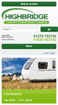 Mobile Screenshot of highbridgecaravans.co.uk